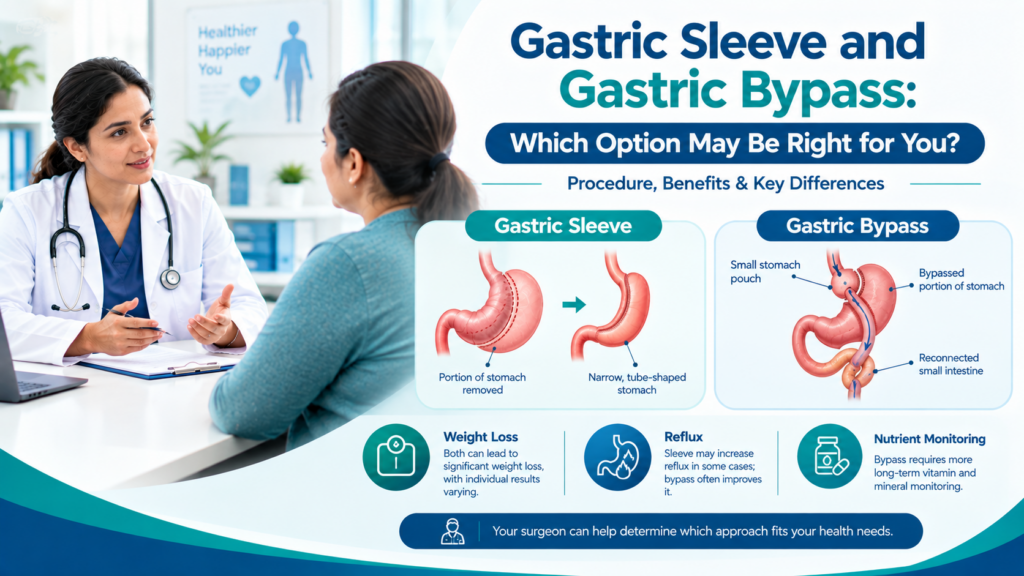 Gastric Sleeve and Gastric Bypass Which Option May Be Right for You