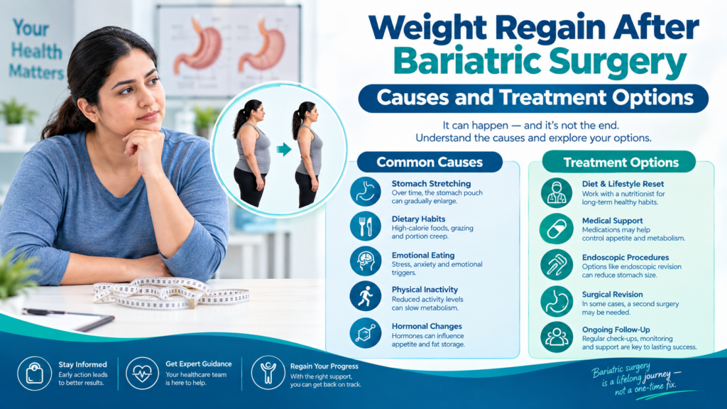 Weight Regain After Bariatric Surgery Causes and Treatment Options 1 Weight Regain After Bariatric Surgery Causes and Treatment Options